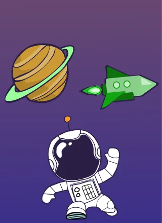 Jupiter Astronaut Ship Stickdatei – Fahrzeuge