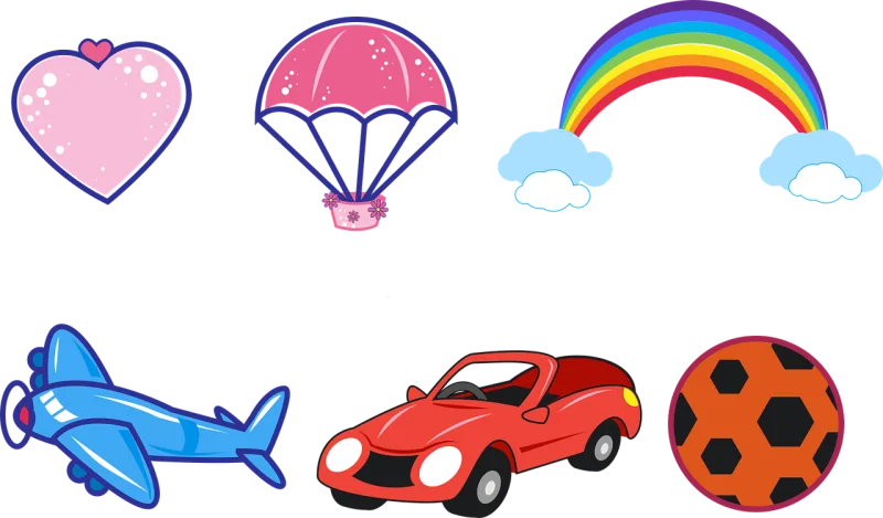 Heart Parachute Rainbow Stickdatei – Sport