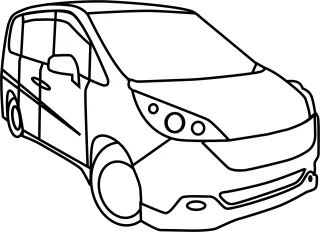 Car Vehicle Wagon Stickdatei