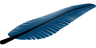 Feather Nature Blue Stickdatei