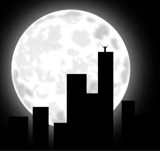City Moon Buildings Stickdatei