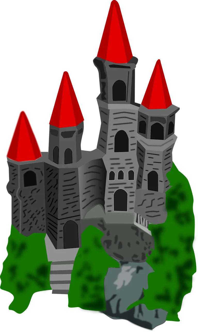 Castle Architecture Buildings Stickdatei – Kinder