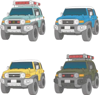 Car Police Four-wheel drive vehicle Stickdatei