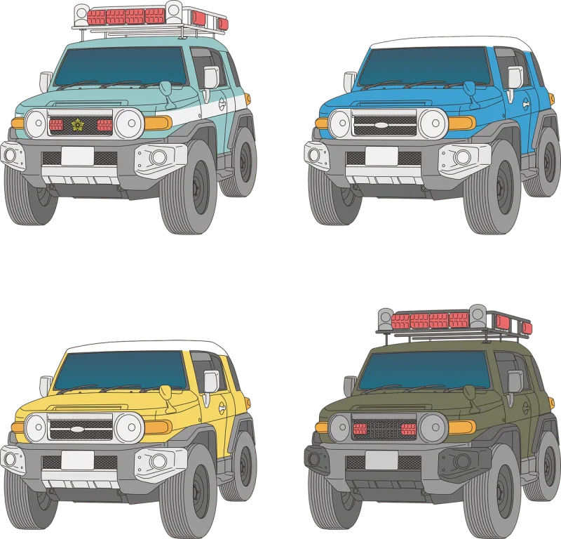 Car Police Four-wheel drive vehicle Stickdatei – Sport
