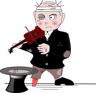 Violin Musician Play Stickdatei