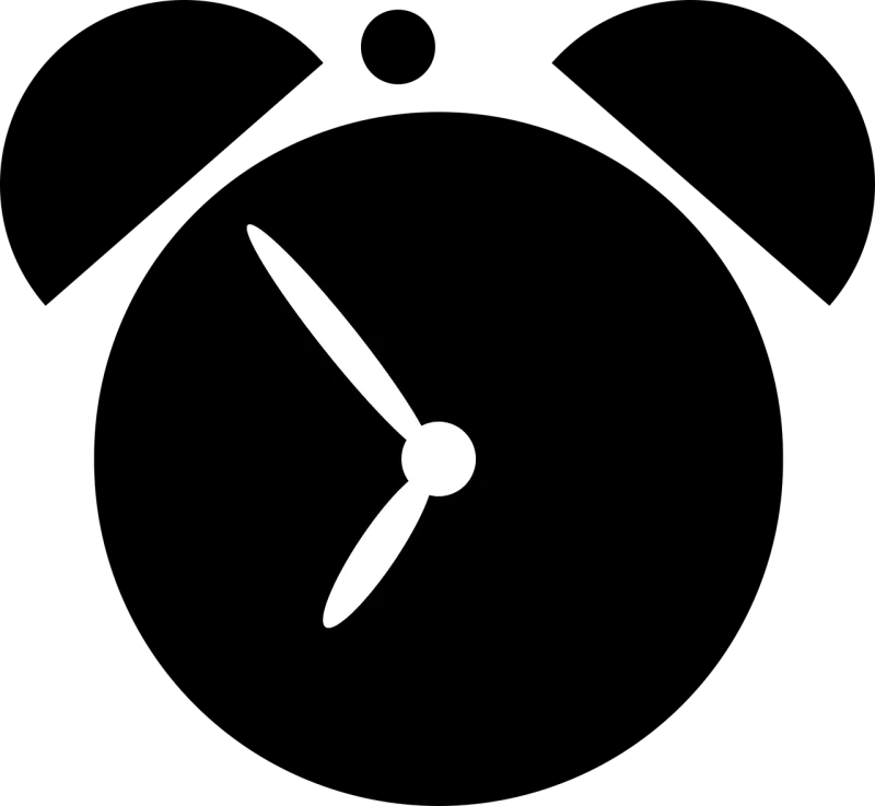 Alarm Clock Silhouette Stickdatei – Weihnachten