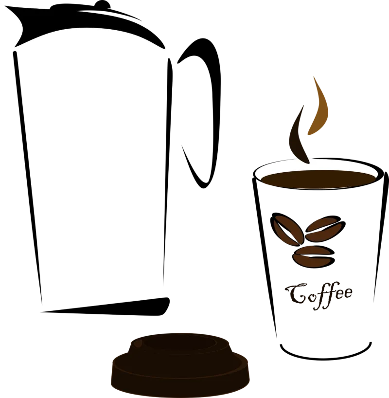 Coffee Cafe Cafeteria Stickdatei – Essen & Trinken