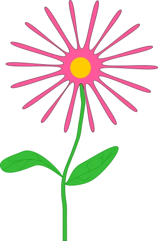 Flower Daisy Pink Stickdatei