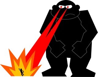 Monster Man Fire Stickdatei