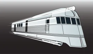 Train Transportation Railway Stickdatei