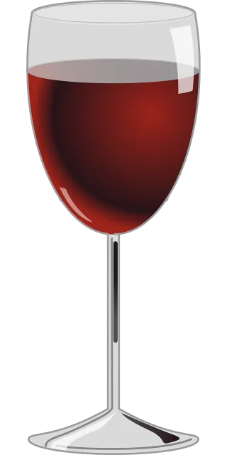 Wine Glass Red Stickdatei