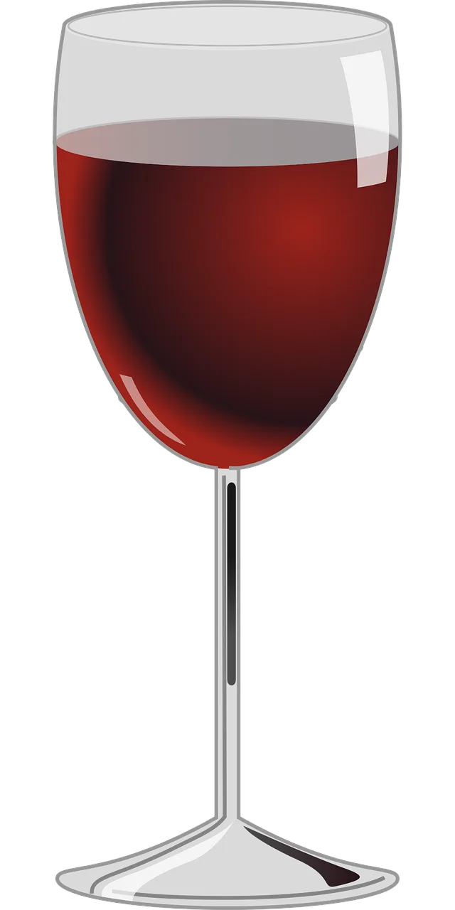 Wine Glass Red Stickdatei – Essen & Trinken