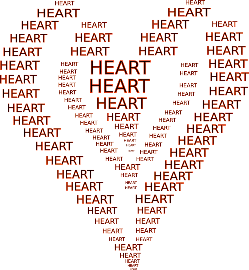 Heart Shapes Writings Stickdatei – Herzen & Liebe