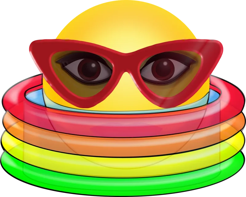 Graphic Summer Emoticon Stickdatei – Sport
