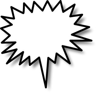 Star Text Speech Stickdatei