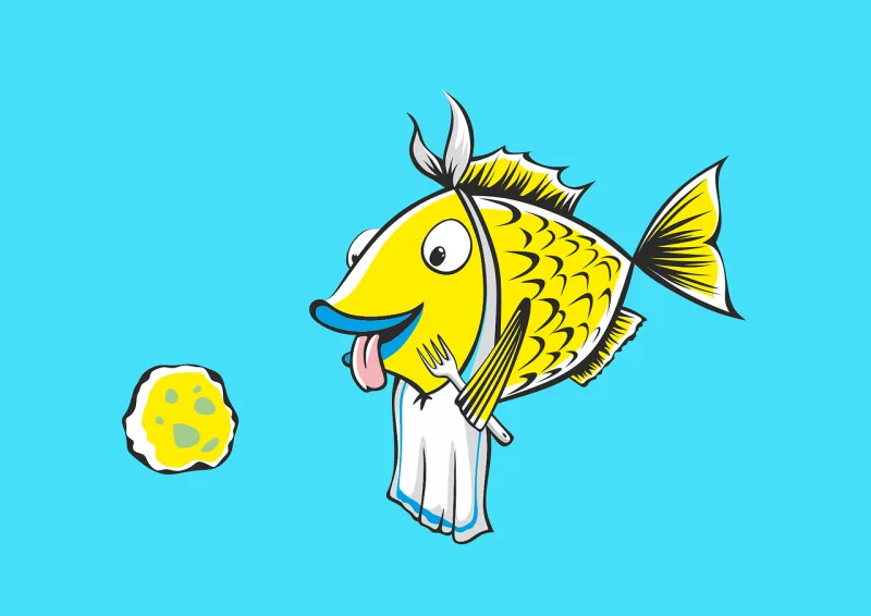Fishing Fish Primer Stickdatei – Tiere