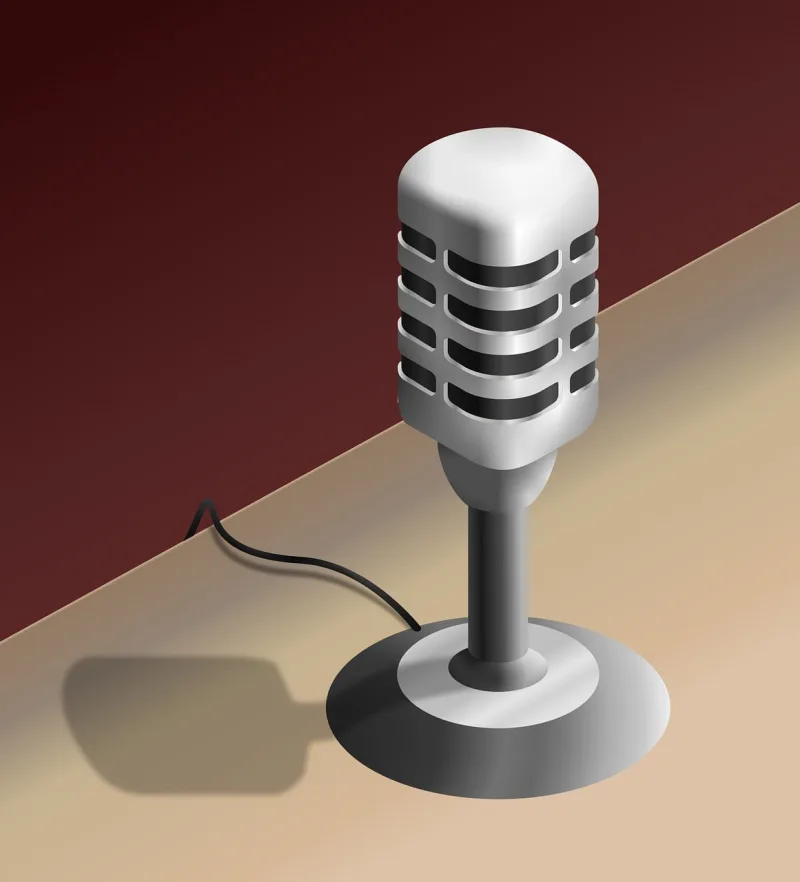 Mic Radio Vector art Stickdatei – Musik