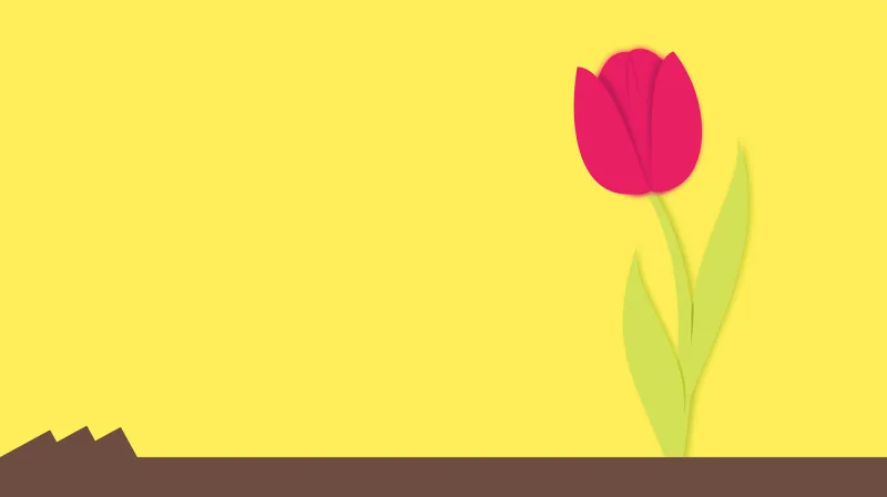 Tulip Garden Plant Stickdatei – Blumen