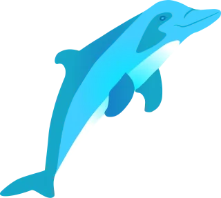 Dolphin Jumping Mammal Stickdatei