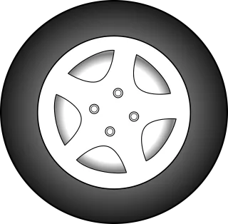 Wheel Car Automobile Stickdatei