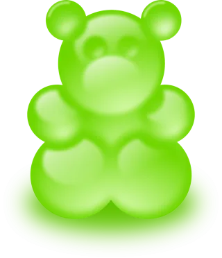 Bear Green Gummy bears Stickdatei