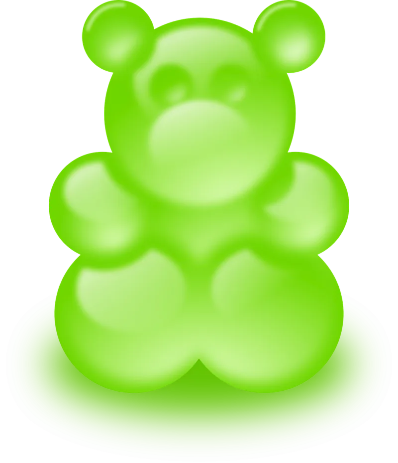 Bear Green Gummy bears Stickdatei – Kinder