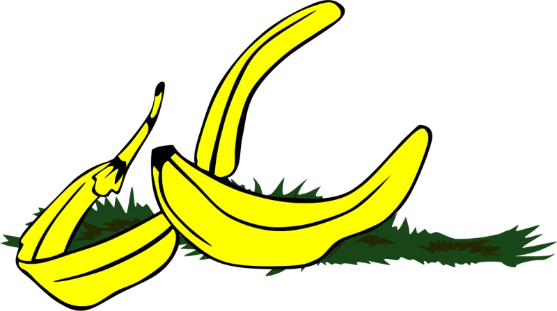 Banana Peel Slippery Stickdatei – Essen & Trinken