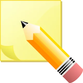 Note Paper Pencil Stickdatei