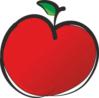 Fruit Apple Food Stickdatei