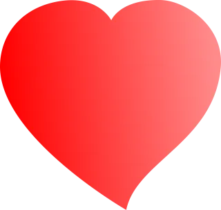 Love Heart Red Stickdatei