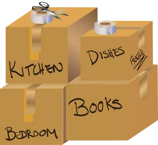 Graphic Moving boxes Boxes Stickdatei