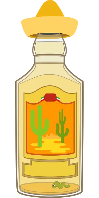 Graphic Tequila Tequila bottle Stickdatei