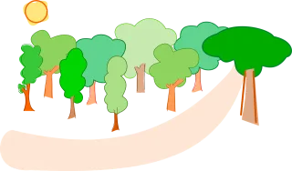 Trees Forest Nature Stickdatei