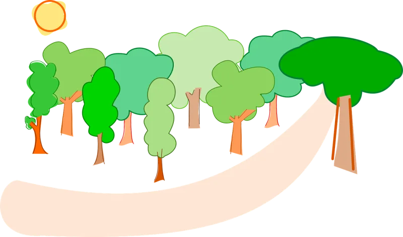 Trees Forest Nature Stickdatei – Natur