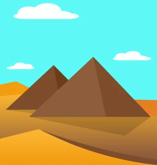 Pyramids Egypt Desert Stickdatei