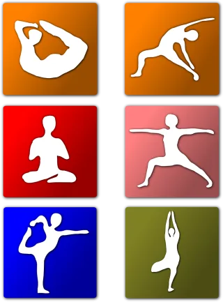 Exercise Yoga Poses Stickdatei