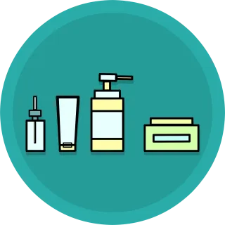 Skincare Cosmetics Bath Stickdatei