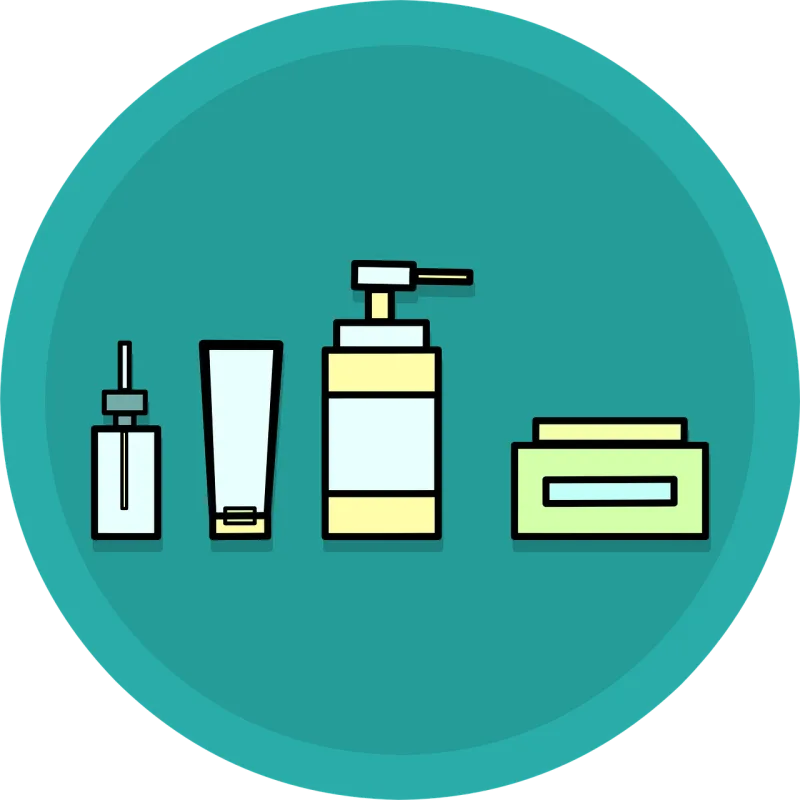 Skincare Cosmetics Bath Stickdatei – Essen & Trinken