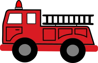 Fire truck Hook and ladder Emergency Stickdatei