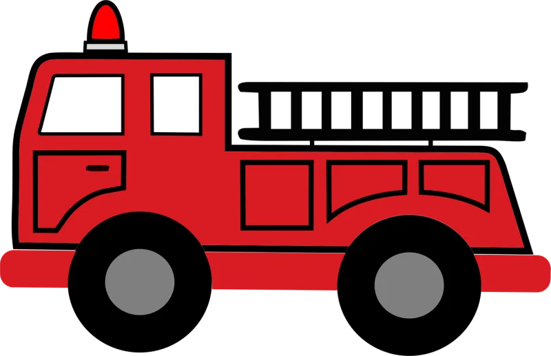 Fire truck Hook and ladder Emergency Stickdatei – Fahrzeuge