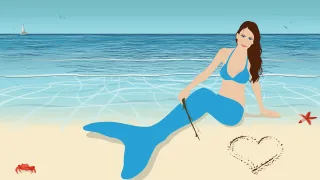 Siren Beach Cosplay Stickdatei