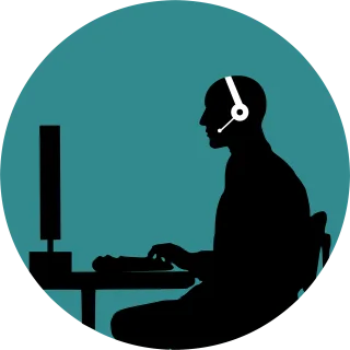 Call Customer Support Stickdatei – Musik