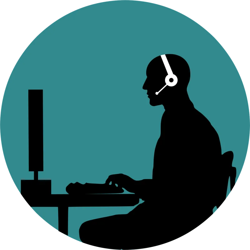 Call Customer Support Stickdatei – Musik