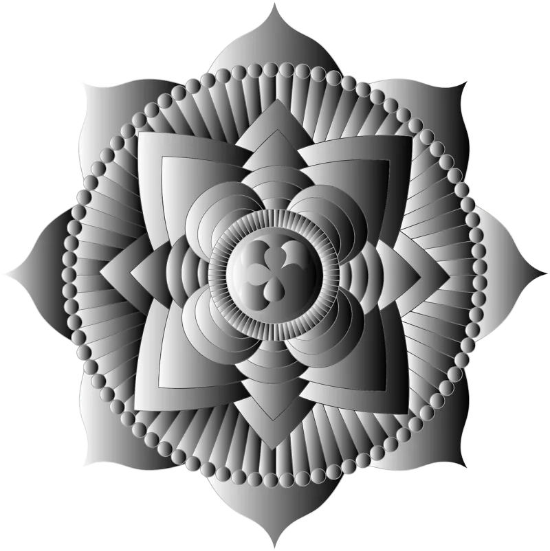 Lotus Mandala Flower Stickdatei – Blumen