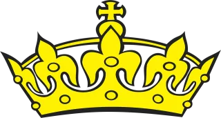 Crown Golden Yellow Stickdatei