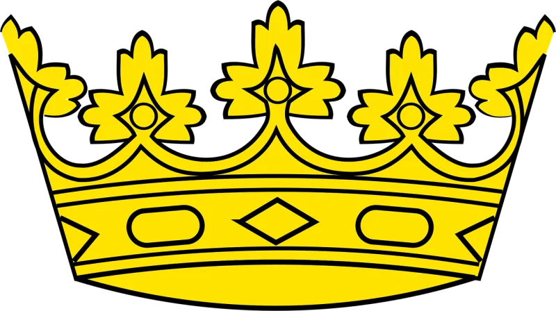 Crowns Golden Yellow Stickdatei – Kinder