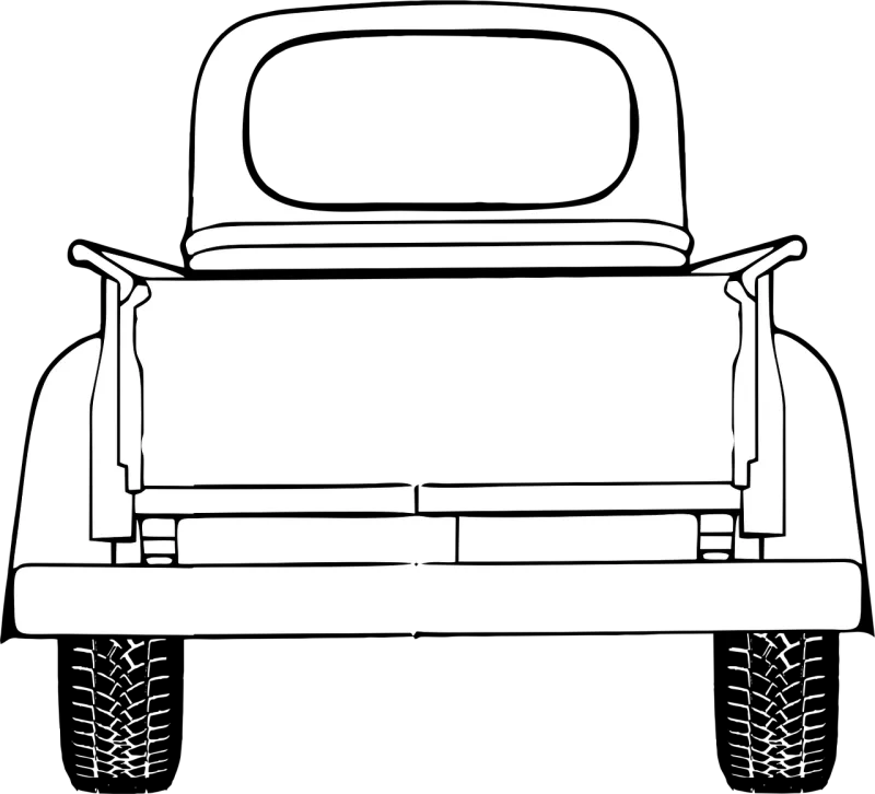 Truck Tailgate Farm truck Stickdatei – Fahrzeuge