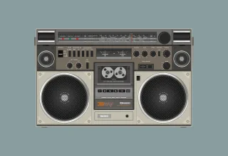 Radio cassette Speaker Sound Stickdatei