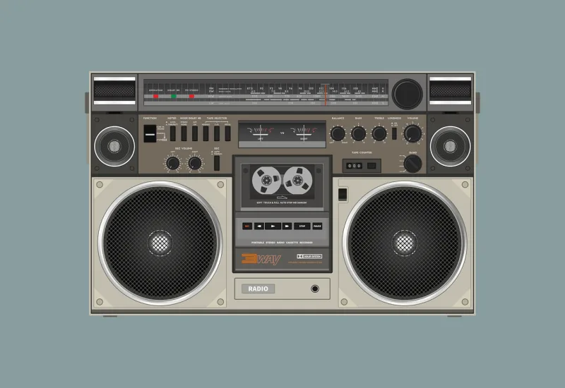Radio cassette Speaker Sound Stickdatei – Musik