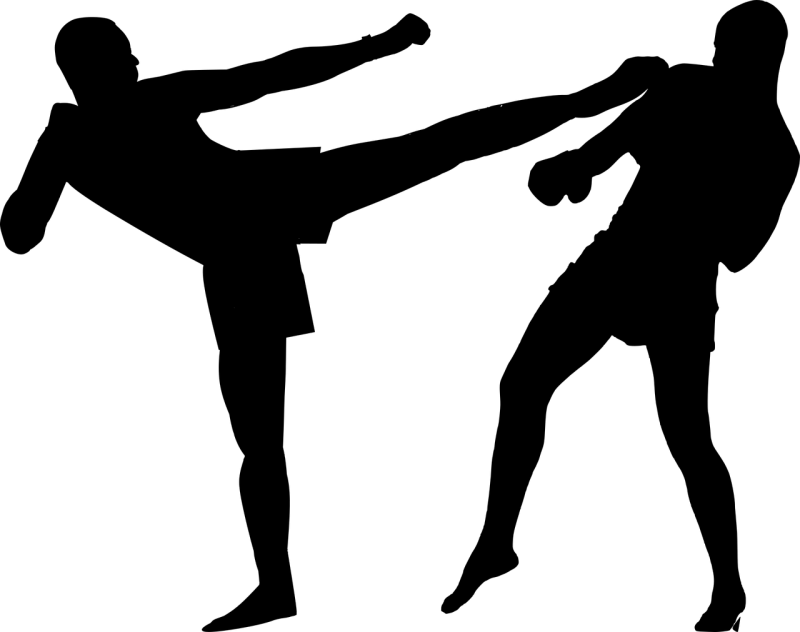 Kickboxing Boxing Silhouette Stickdatei – Sport